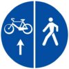 Ceļa zīme - Nr. 419 Gājēju un velosipēdu ceļš