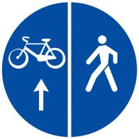 Ceļa zīme - Nr. 419 Gājēju un velosipēdu ceļš