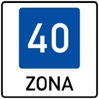 Ceļa zīme - Nr. 531 Ieteicamā ātruma zona