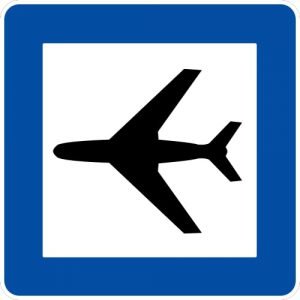 Ceļa zīme - Nr. 624 Lidosta (lidlauks)