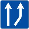 Ceļa zīme - Nr. 714 Joslas sākums