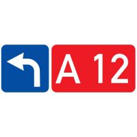 Ceļa zīme - Nr. 744 Ceļa numurs un virziens