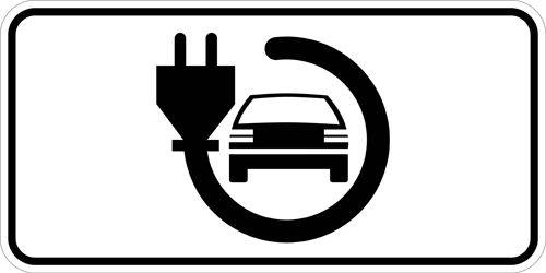 Ceļa zīme - Nr. 860 Elektromobiļiem