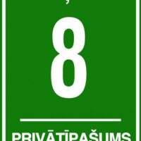 Mājas numurs, māju numura plāksne - Auces standarts
