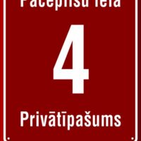 Mājas numurs, māju numura plāksne - Jelgavas standarts