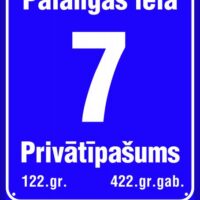 Mājas numurs, māju numura plāksne - Rīgas standarts
