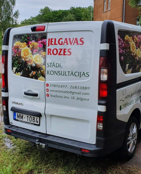 Mikroautobusu aplīmēšana, auto reklāma