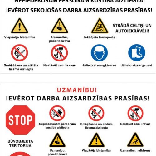 Darba drošības zīmes
