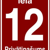 Mājas numurs, māju numura plāksne - Lielvārdes standarts