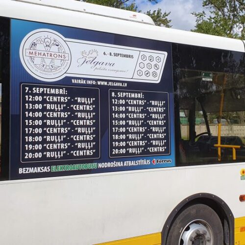 Autobusu aplīmēšana, auto reklāma