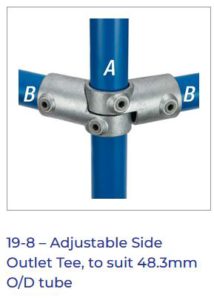 Gājēju drošības barjera, aizsargbarjera GB 18. Kee Klamp sistēma d48.3mm
