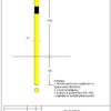 Aizsargstabs, bollards iebetonējams D 60mm, garums 1000mm