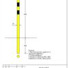 Aizsargstabs, bollards iebetonējams D 60mm, garums 1200mm